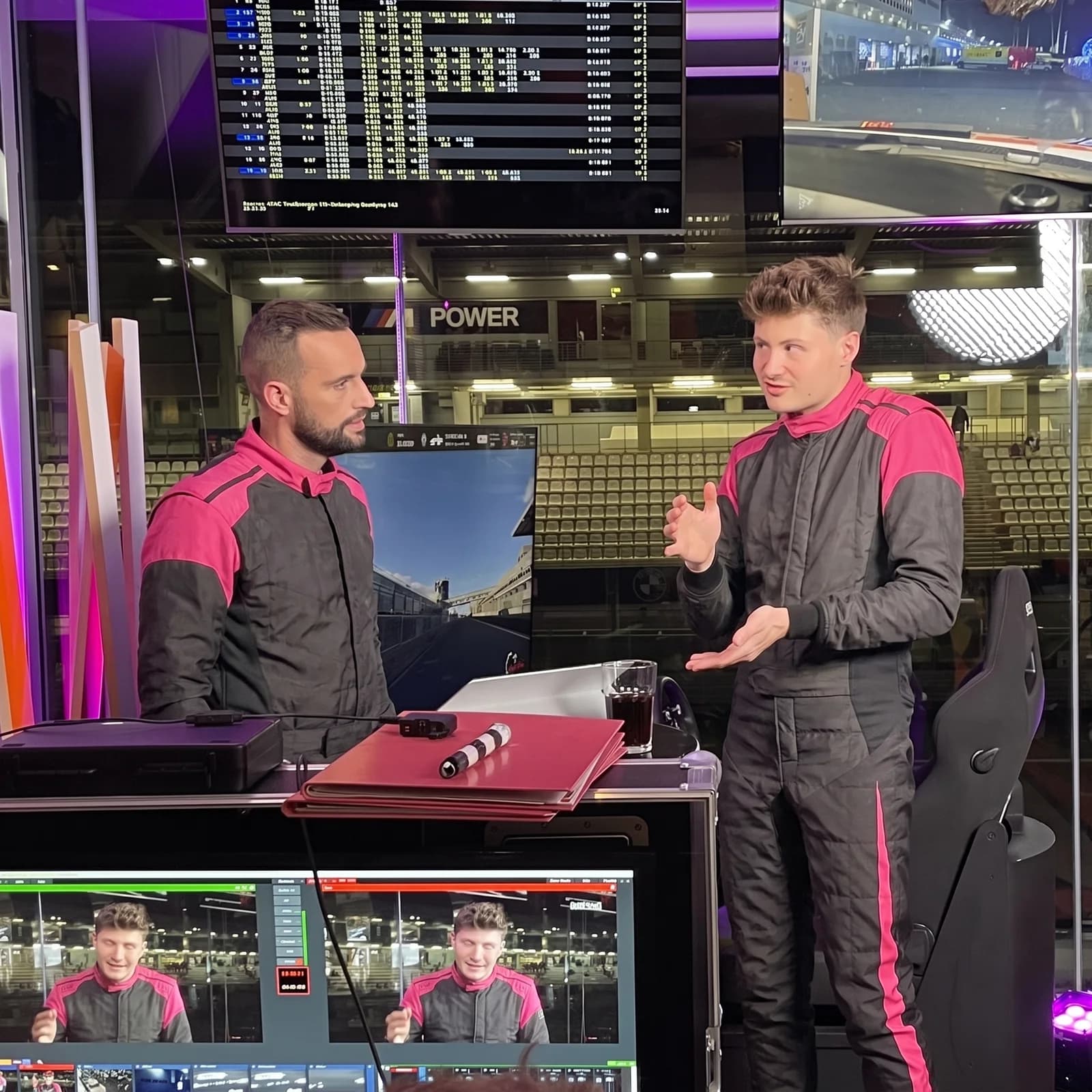 Torsten Schiefen hosting at the Nürburgring 24-hour race with Felix von der Laden