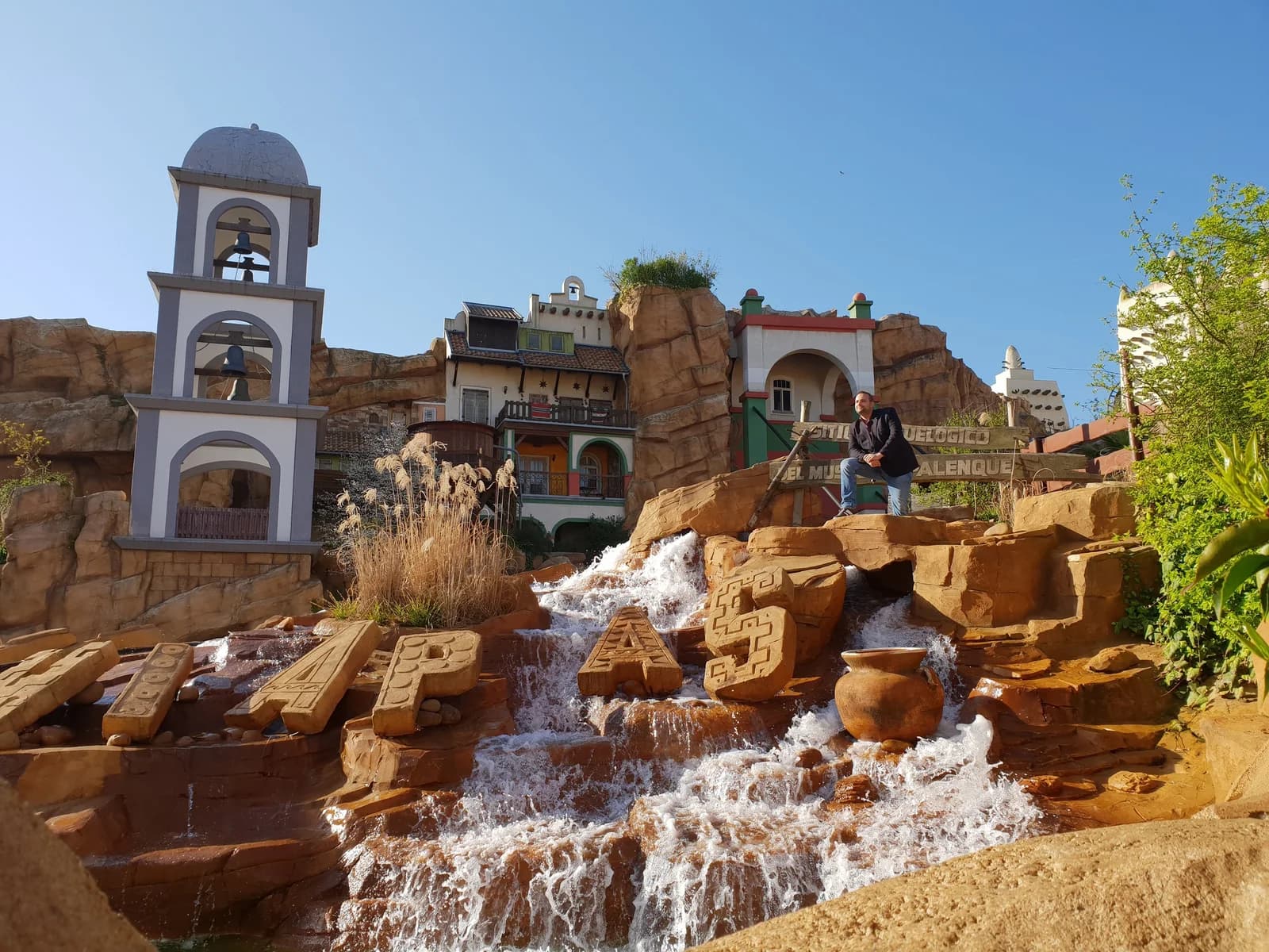 Torsten Schiefen in the Chiapas themed area at Phantasialand